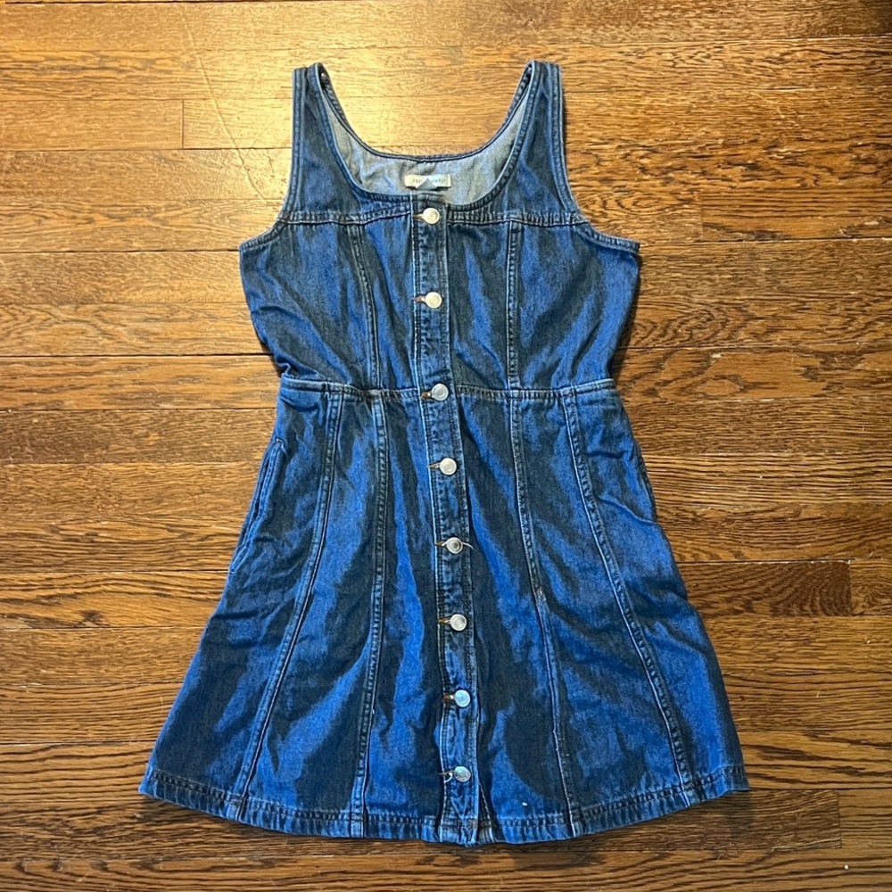 Free Assembly Denim Button Down Dress
